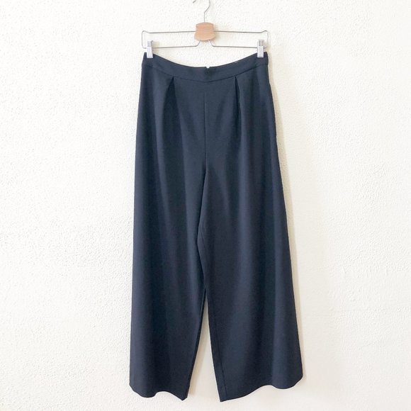 Anthropologie Hutch Pleated Wide Leg Crop Pants 6 - Picture 1 of 3